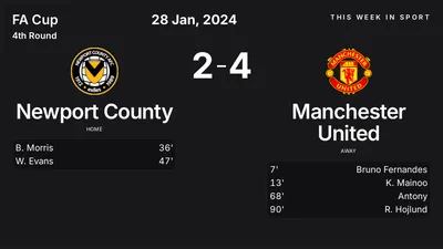 Report: Newport County vs Manchester United (2024-01-28)