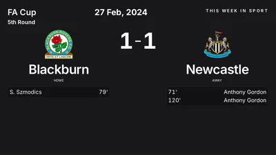 Report: Blackburn vs Newcastle (2024-02-27)