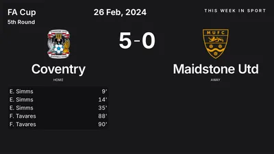 Report: Coventry vs Maidstone Utd (2024-02-26)