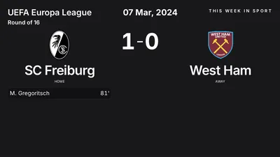 Report: SC Freiburg vs West Ham (2024-03-07)