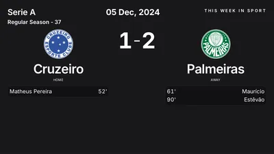 Report: Cruzeiro vs Palmeiras (2024-12-05)