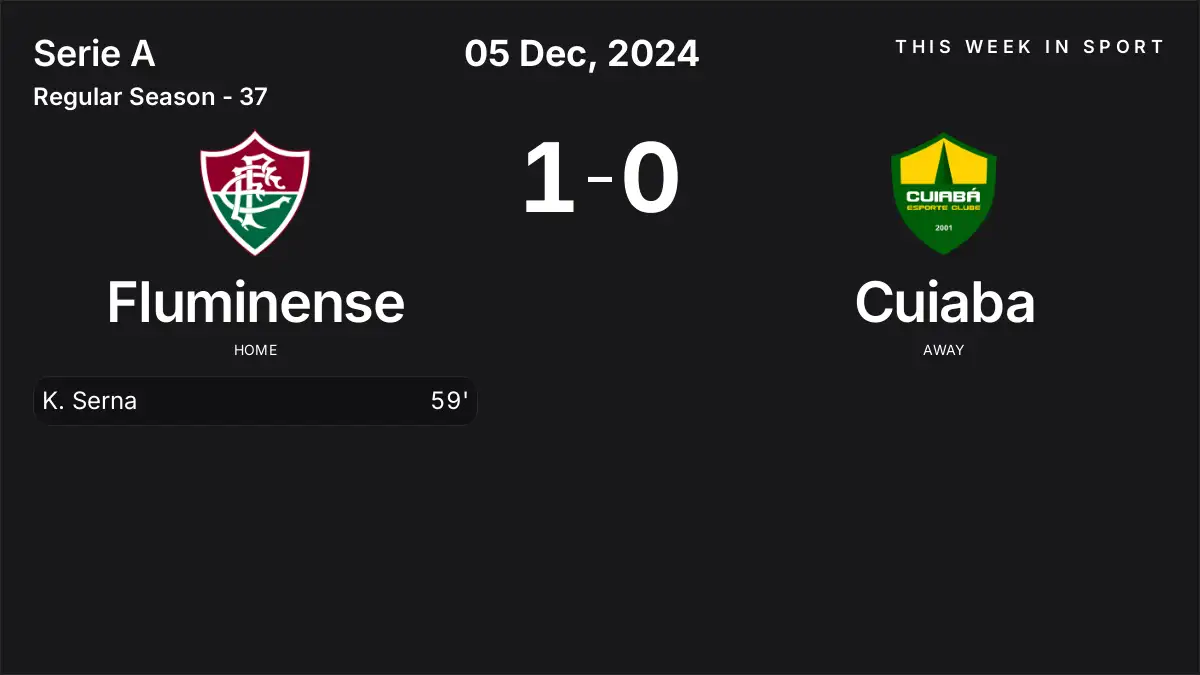Report: Fluminense vs Cuiaba (2024-12-05)