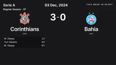 Report: Corinthians vs Bahia (2024-12-03)