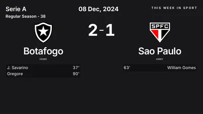 Report: Botafogo vs Sao Paulo (2024-12-08)