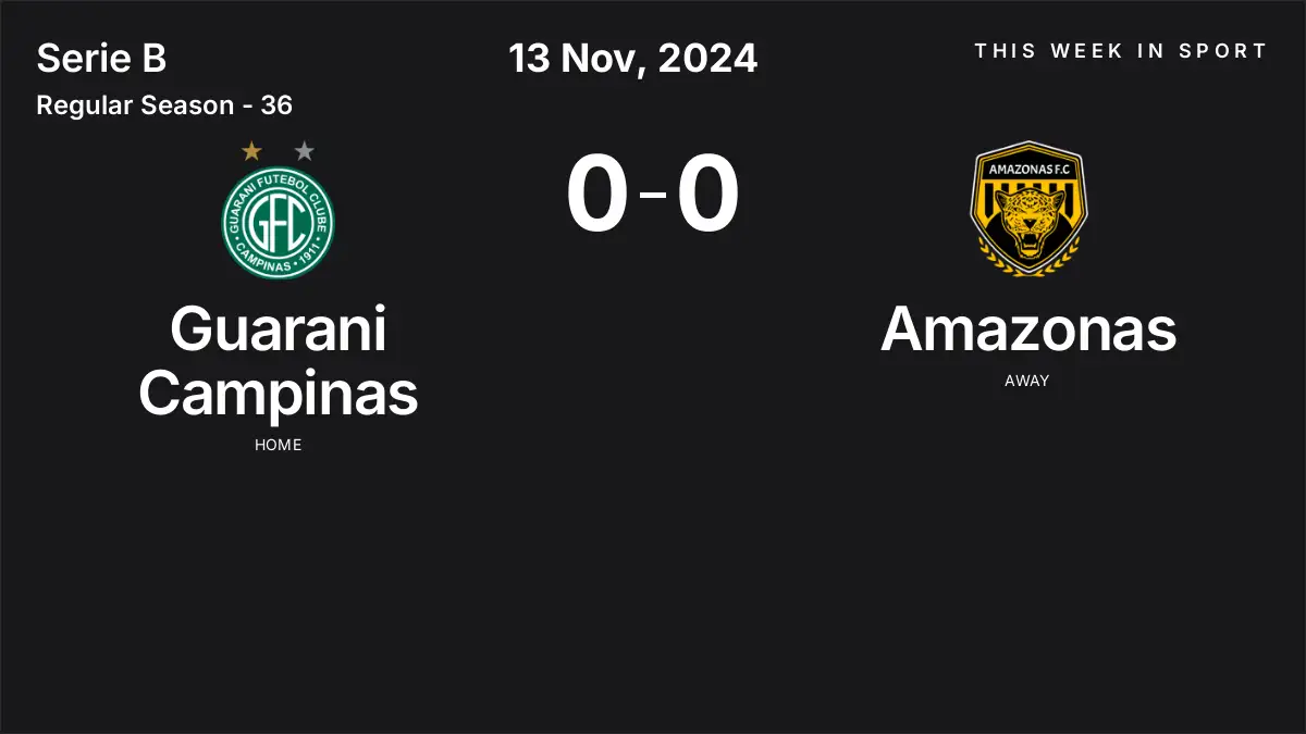 Report: Guarani Campinas vs Amazonas (2024-11-13)
