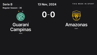 Report: Guarani Campinas vs Amazonas (2024-11-13)