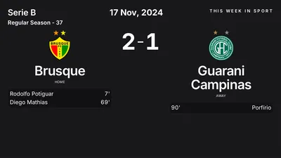 Report: Brusque vs Guarani Campinas (2024-11-17)