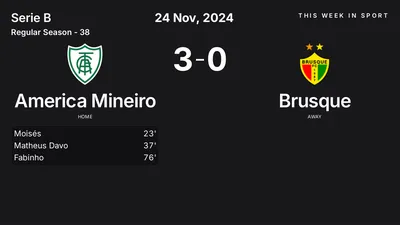 Report: America Mineiro vs Brusque (2024-11-24)