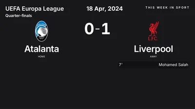 Report: Atalanta vs Liverpool (2024-04-18)
