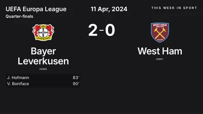 Report: Bayer Leverkusen vs West Ham (2024-04-11)