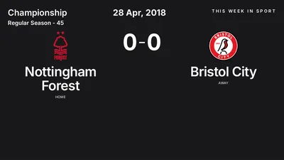 Report: Nottingham Forest vs Bristol City (2018-04-28)