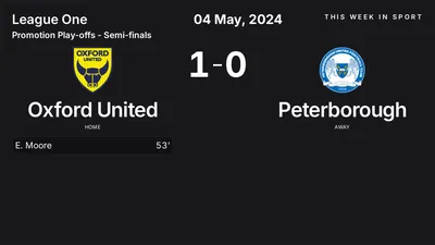 Report: Oxford United vs Peterborough (2024-05-04)