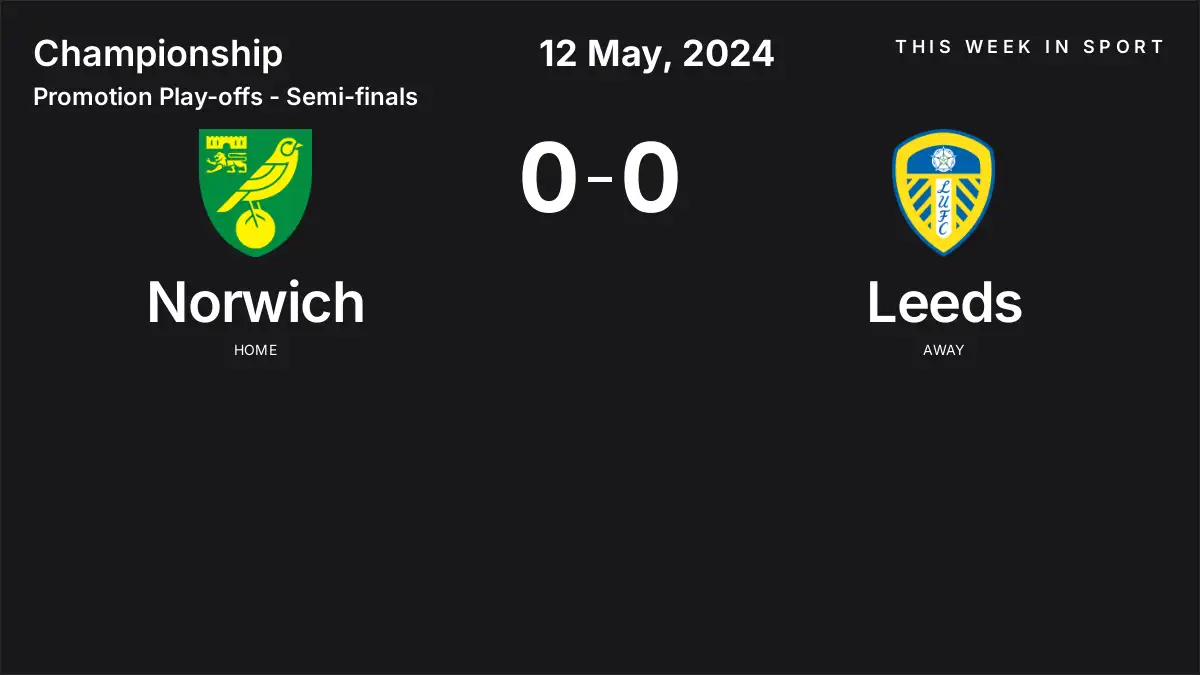 Report: Norwich vs Leeds (2024-05-12)