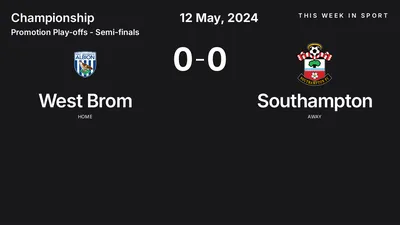 Report: West Brom vs Southampton (2024-05-12)