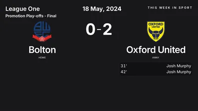 Report: Bolton vs Oxford United (2024-05-18)