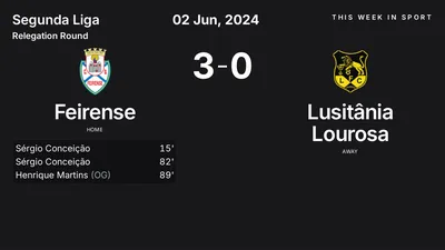 Report: Feirense vs Lusitânia Lourosa (2024-06-02)