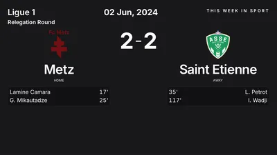 Report: Metz vs Saint Etienne (2024-06-02)