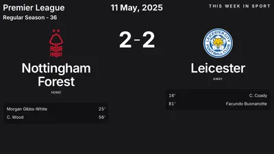Report: Nottingham Forest vs Leicester (2025-05-11)