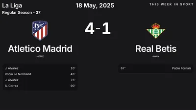 Report: Atletico Madrid vs Real Betis (2025-05-18)