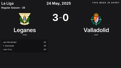 Report: Leganes vs Valladolid (2025-05-24)