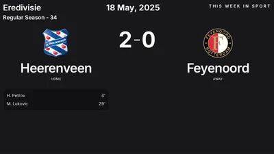 Report: Heerenveen vs Feyenoord (2025-05-18)