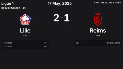 Report: Lille vs Reims (2025-05-17)
