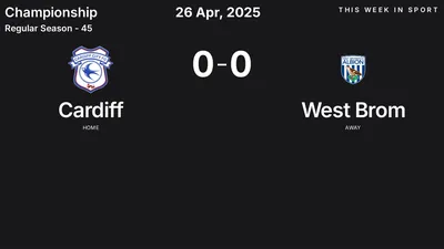 Report: Cardiff vs West Brom (2025-04-26)