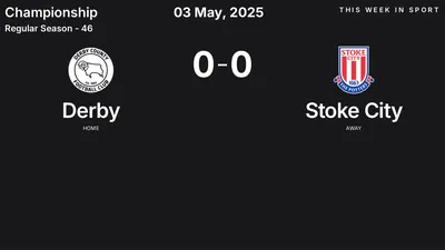Report: Derby vs Stoke City (2025-05-03)