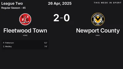 Report: Fleetwood Town vs Newport County (2025-04-26)