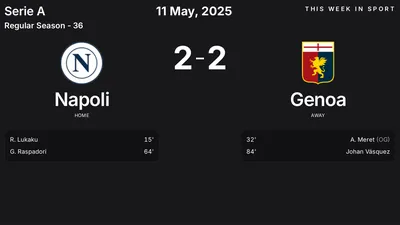 Report: Napoli vs Genoa (2025-05-11)