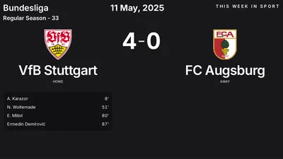 Report: VfB Stuttgart vs FC Augsburg (2025-05-11)