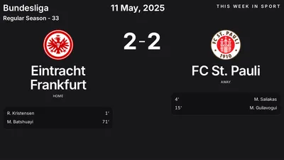 Report: Eintracht Frankfurt vs FC St. Pauli (2025-05-11)