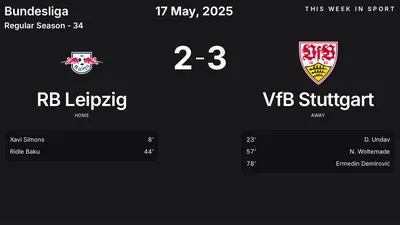 Report: RB Leipzig vs VfB Stuttgart (2025-05-17)