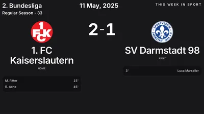 Report: 1. FC Kaiserslautern vs SV Darmstadt 98 (2025-05-11)