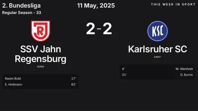 Report: SSV Jahn Regensburg vs Karlsruher SC (2025-05-11)
