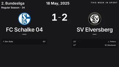 Report: FC Schalke 04 vs SV Elversberg (2025-05-18)