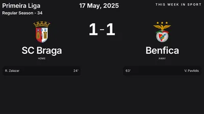 Report: SC Braga vs Benfica (2025-05-17)