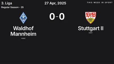 Report: Waldhof Mannheim vs Stuttgart II (2025-04-27)