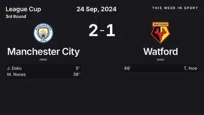 Report: Manchester City vs Watford (2024-09-24)