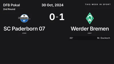 Report: SC Paderborn 07 vs Werder Bremen (2024-10-30)
