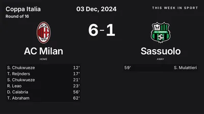 Report: AC Milan vs Sassuolo (2024-12-03)