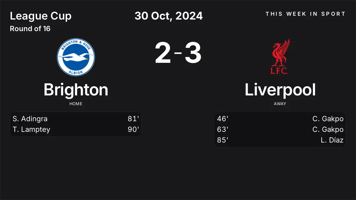 Report: Brighton vs Liverpool (2024-10-30)