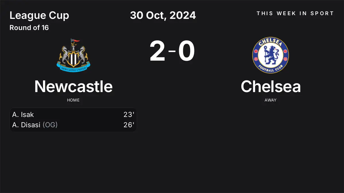 Report: Newcastle vs Chelsea (2024-10-30)