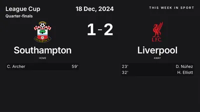 Report: Southampton vs Liverpool (2024-12-18)