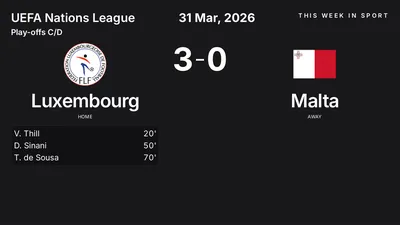 Report: Luxembourg vs Malta (2026-03-31)