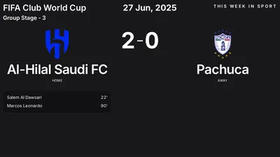 Report: Al-Hilal Saudi FC vs Pachuca (2025-06-27)