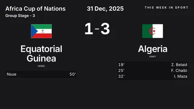 Report: Equatorial Guinea vs Algeria (2025-12-31)
