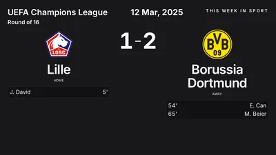 Report: Lille vs Borussia Dortmund (2025-03-12)