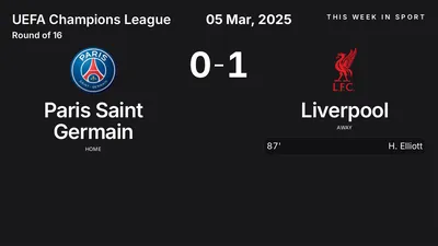 Report: Paris Saint Germain vs Liverpool (2025-03-05)