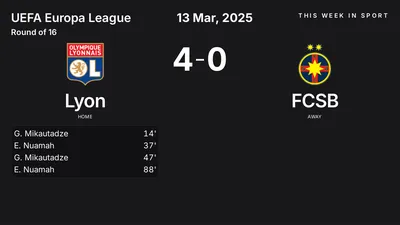 Report: Lyon vs FCSB (2025-03-13)